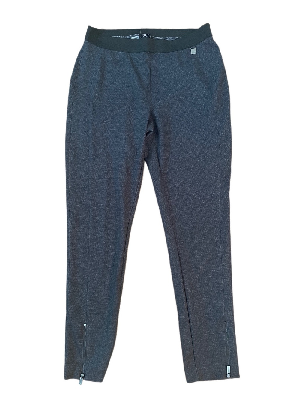 JONES New York Elastic Waist Casual Zipper Cuff Pants